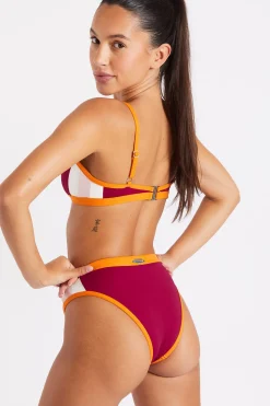 Banana Moon Maillot de bain 2 pièces bordeaux Jiao & Salsa Player- Maillots De Bain Sport