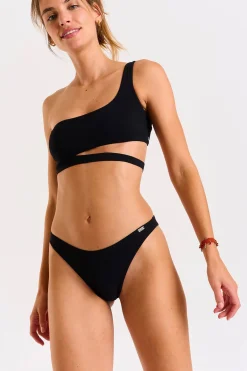 Banana Moon maillot de bain 2 pièces ASYMO & PAEA BLACK-Femme Maillots De Bain Sport|Échancré