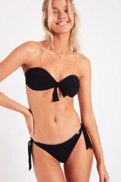 Banana Moon Maillot de bain 2 pièces Macao & Dasia Black-Femme Classique|Culotte Nouée