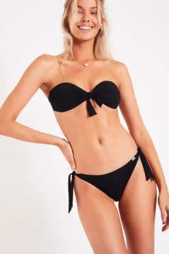 Banana Moon Maillot de bain 2 pièces Macao & Dasia Black-Femme Classique|Culotte Nouée