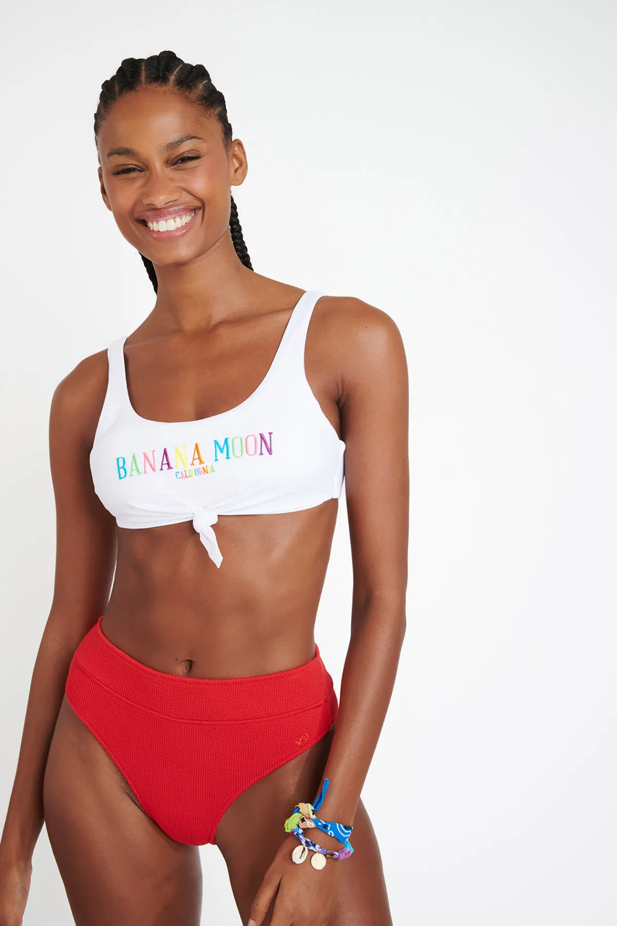 Banana Moon Maillot de bain NOUO COLORMOON & MANHA SCRUNCHY- Taille Haute|Brassière